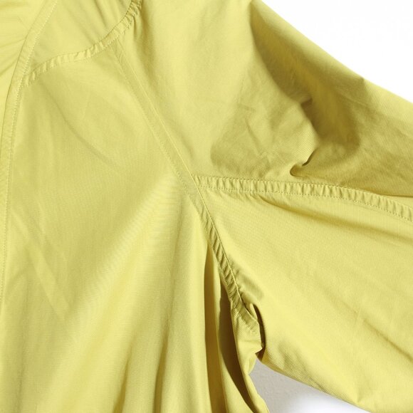Lululemon Cinch-Waist Half-Zip Running Jacket Soleil Yellow Glyde Hooded Size 8 - Picture 5 of 14